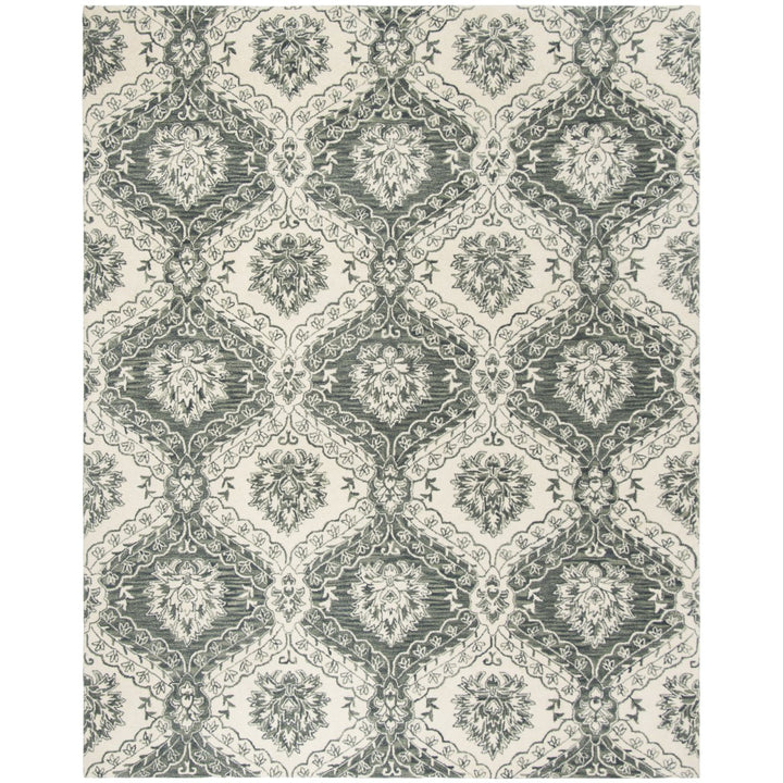 SAFAVIEH Blossom BLM601M Handmade Blue / Ivory Rug Image 1