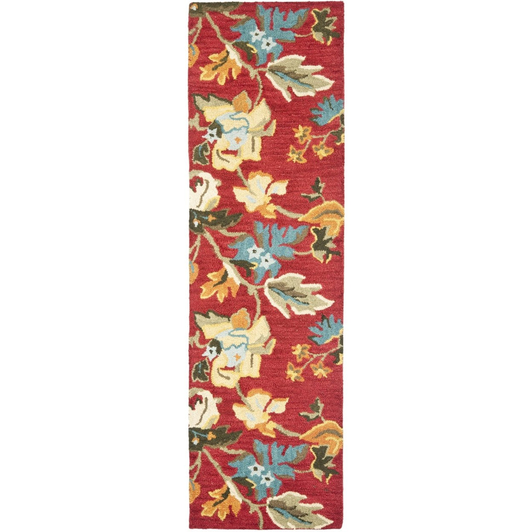 SAFAVIEH Blossom BLM672A Hand-hooked Red / Multi Rug Image 5