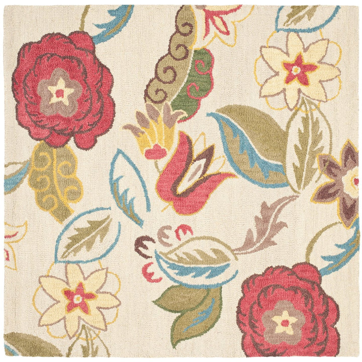 SAFAVIEH Blossom BLM671A Hand-hooked Beige / Multi Rug Image 6