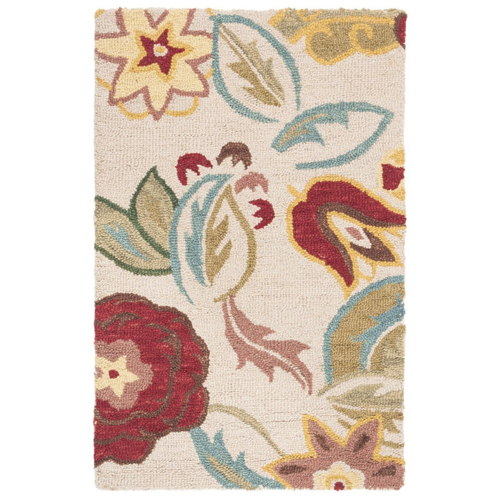 SAFAVIEH Blossom BLM671A Hand-hooked Beige / Multi Rug Image 8