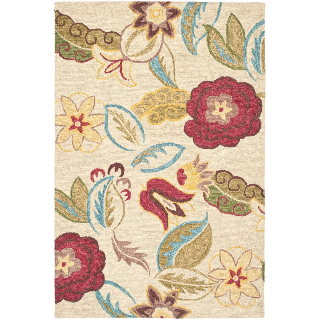 SAFAVIEH Blossom BLM671A Hand-hooked Beige / Multi Rug Image 11