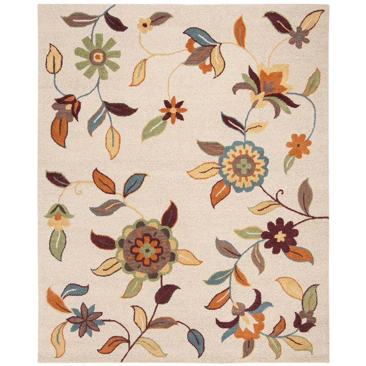 SAFAVIEH Blossom BLM677A Hand-hooked Beige / Multi Rug Image 1