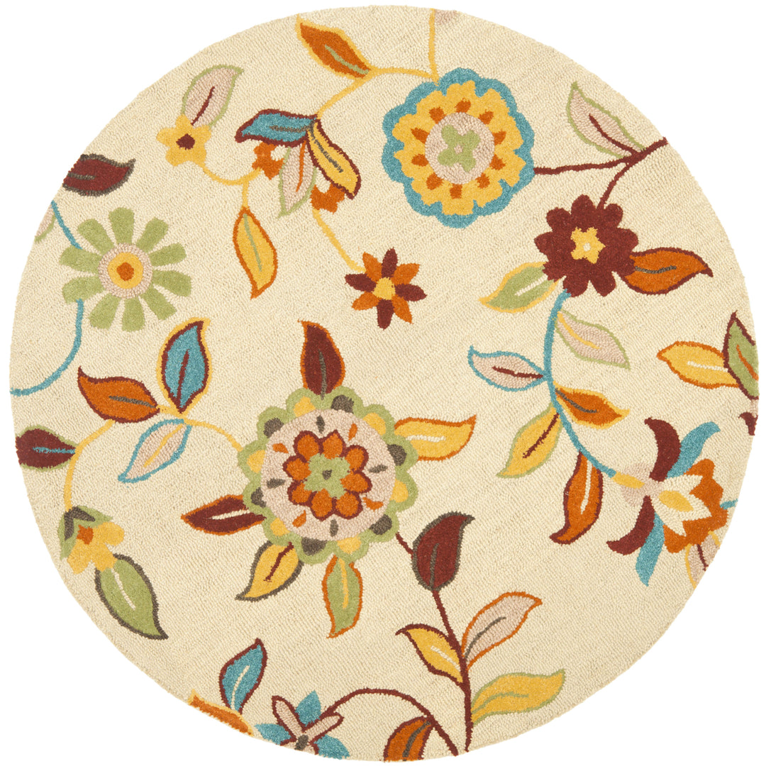 SAFAVIEH Blossom BLM677A Hand-hooked Beige / Multi Rug Image 4