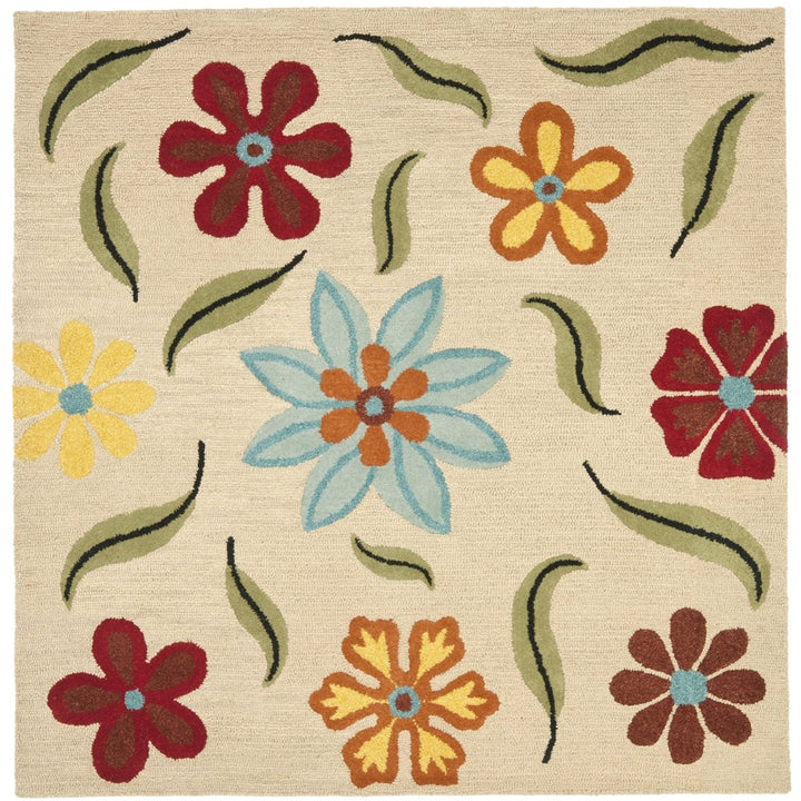 SAFAVIEH Blossom BLM678A Hand-hooked Beige / Multi Rug Image 6