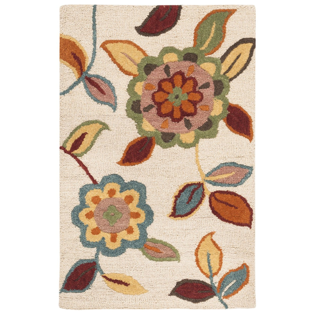 SAFAVIEH Blossom BLM677A Hand-hooked Beige / Multi Rug Image 1