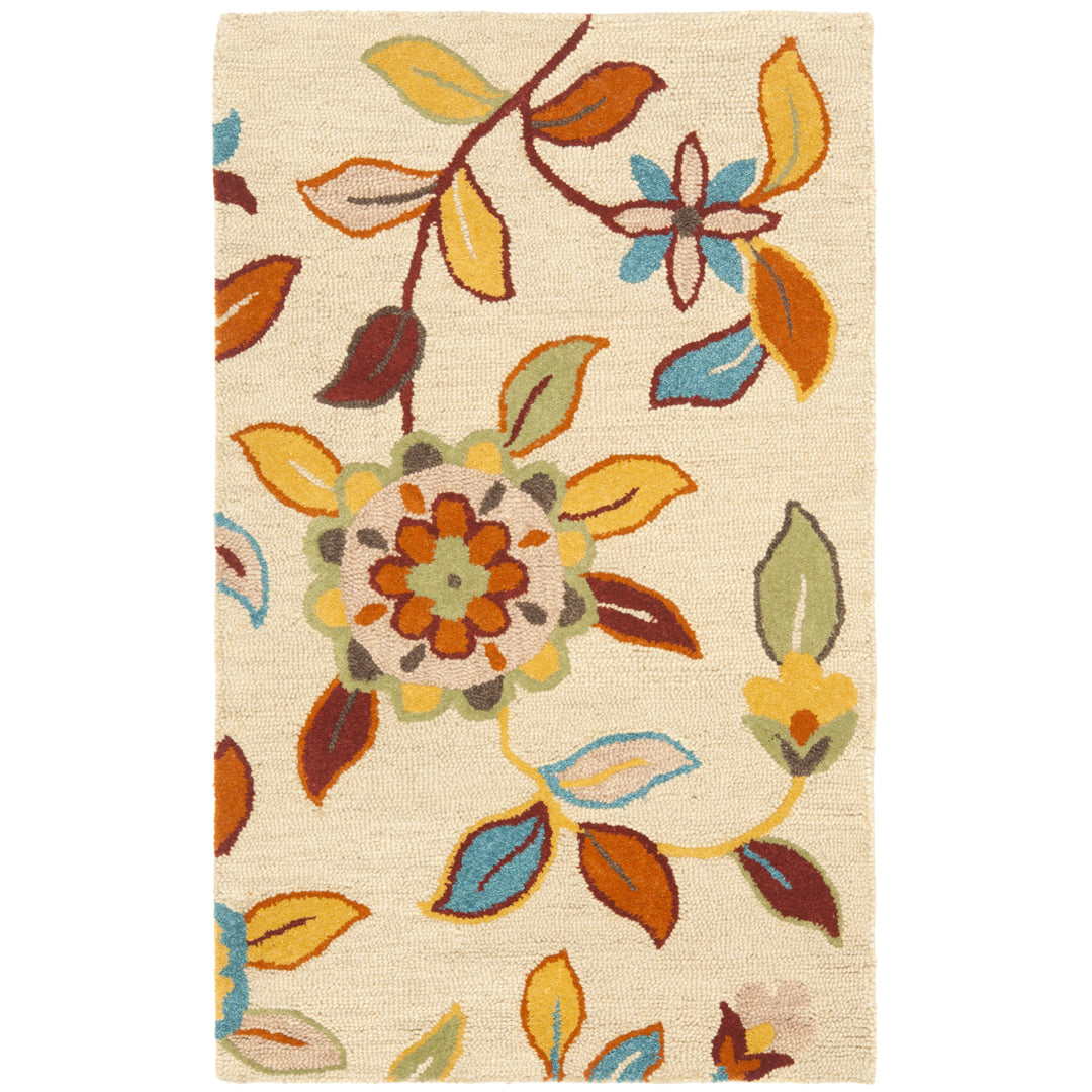 SAFAVIEH Blossom BLM677A Hand-hooked Beige / Multi Rug Image 9