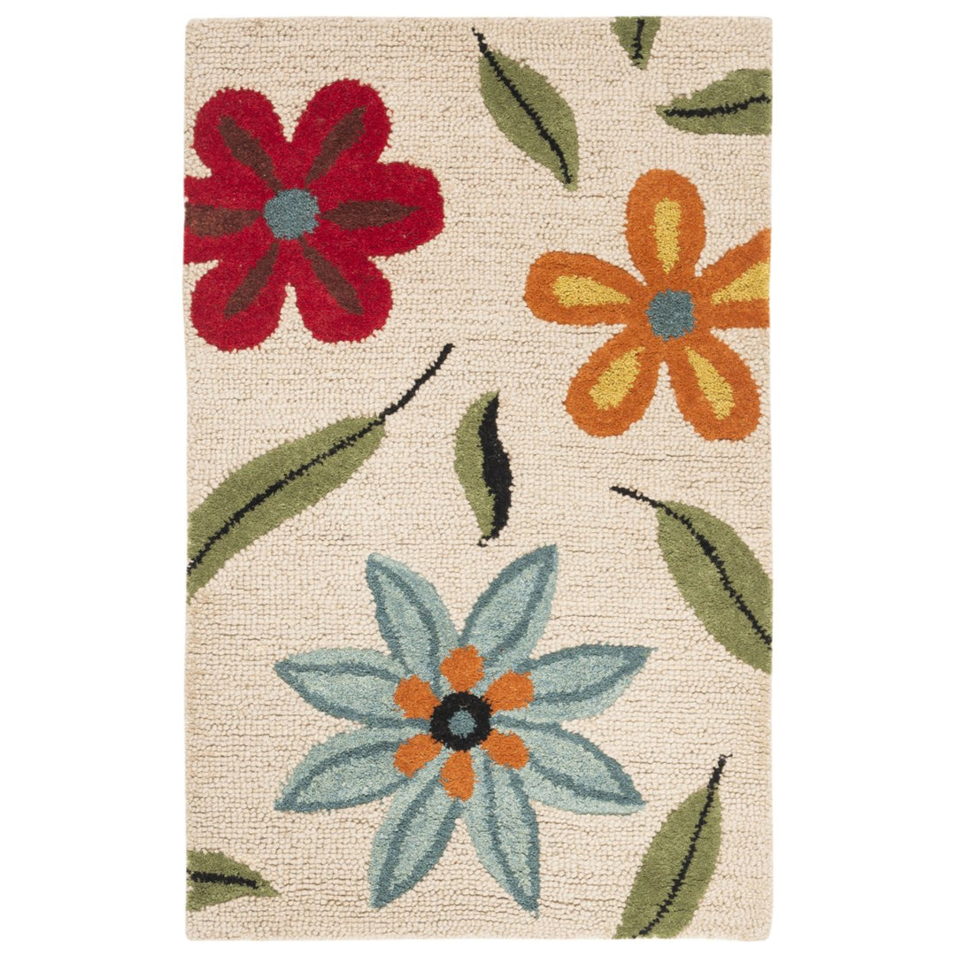 SAFAVIEH Blossom BLM678A Hand-hooked Beige / Multi Rug Image 8