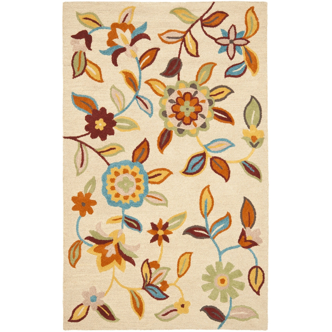 SAFAVIEH Blossom BLM677A Hand-hooked Beige / Multi Rug Image 10