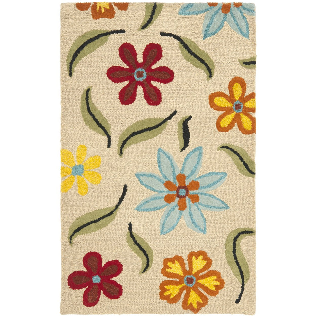 SAFAVIEH Blossom BLM678A Hand-hooked Beige / Multi Rug Image 9