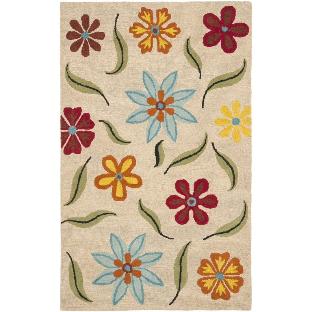 SAFAVIEH Blossom BLM678A Hand-hooked Beige / Multi Rug Image 10