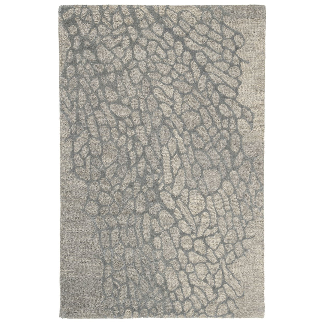 SAFAVIEH Blossom BLM695B Hand-hooked Grey / Grey Rug Image 8