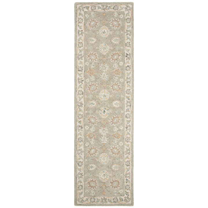 SAFAVIEH Blossom BLM702W Handmade Sage / Ivory Rug Image 5