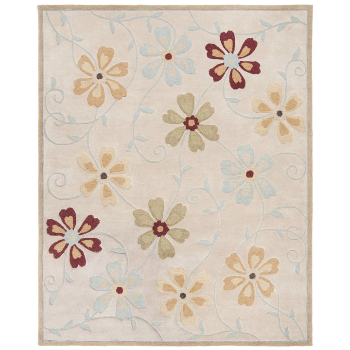 SAFAVIEH Blossom BLM784C Hand-hooked Beige / Multi Rug Image 1