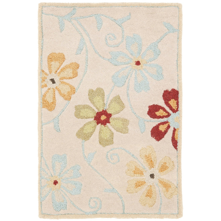 SAFAVIEH Blossom BLM784C Hand-hooked Beige / Multi Rug Image 2