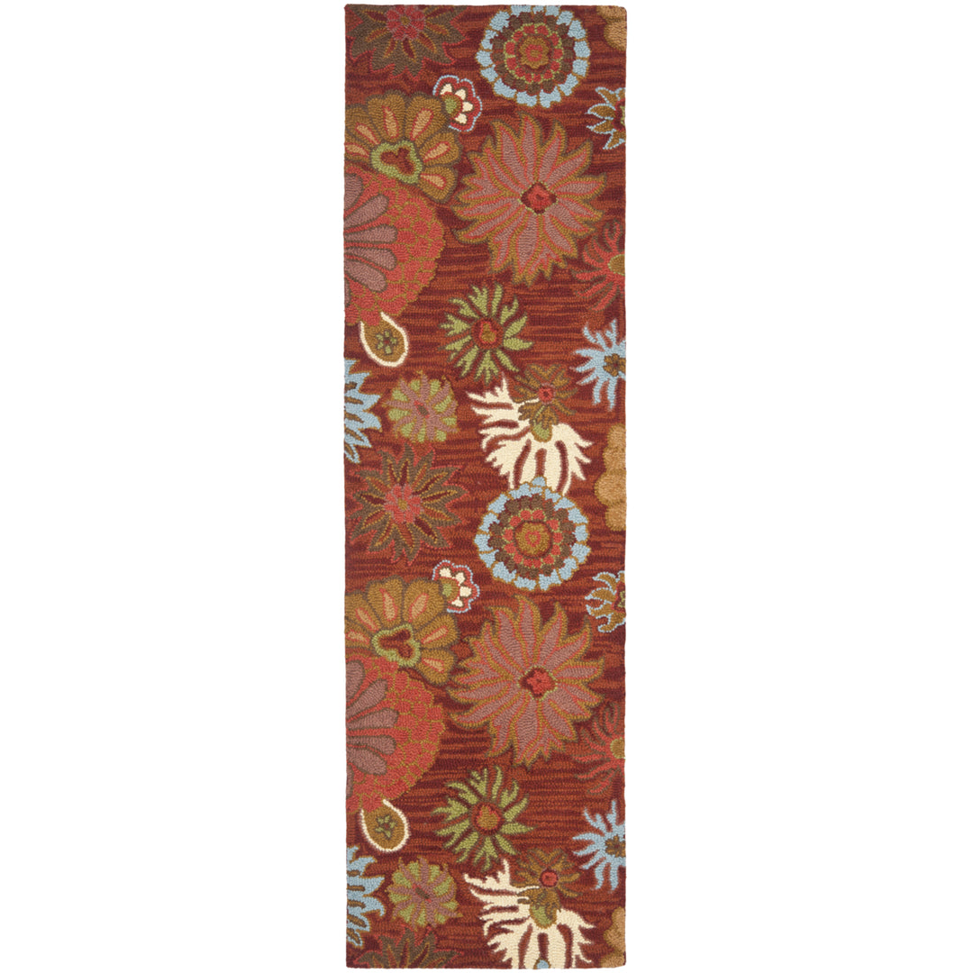 SAFAVIEH Blossom BLM731B Hand-hooked Red / Multi Rug Image 5