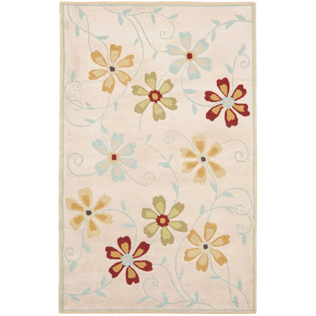 SAFAVIEH Blossom BLM784C Hand-hooked Beige / Multi Rug Image 5