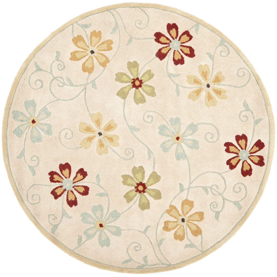 SAFAVIEH Blossom BLM784C Hand-hooked Beige / Multi Rug Image 6