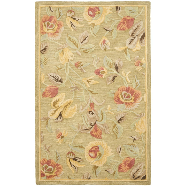 SAFAVIEH Blossom BLM785A Hand-hooked Green / Multi Rug Image 10