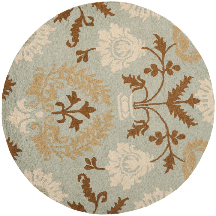 SAFAVIEH Blossom BLM787A Hand-hooked Blue / Multi Rug Image 4