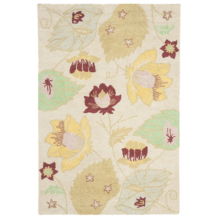 SAFAVIEH Blossom BLM786A Hand-hooked Ivory / Multi Rug Image 9