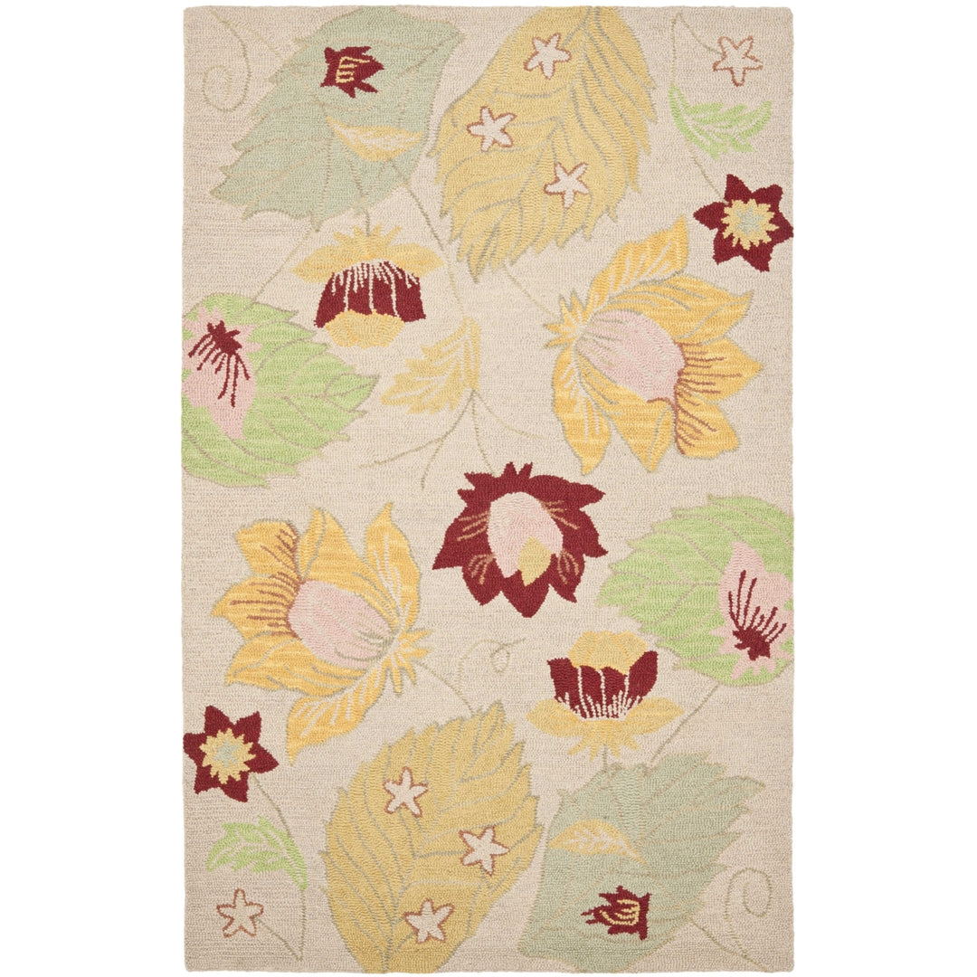 SAFAVIEH Blossom BLM786A Hand-hooked Ivory / Multi Rug Image 10