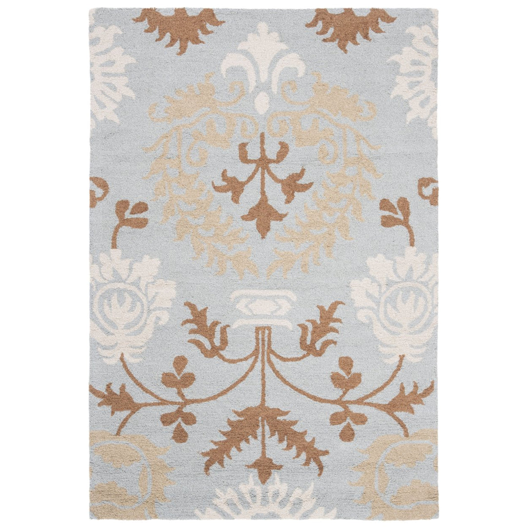 SAFAVIEH Blossom BLM787A Hand-hooked Blue / Multi Rug Image 10