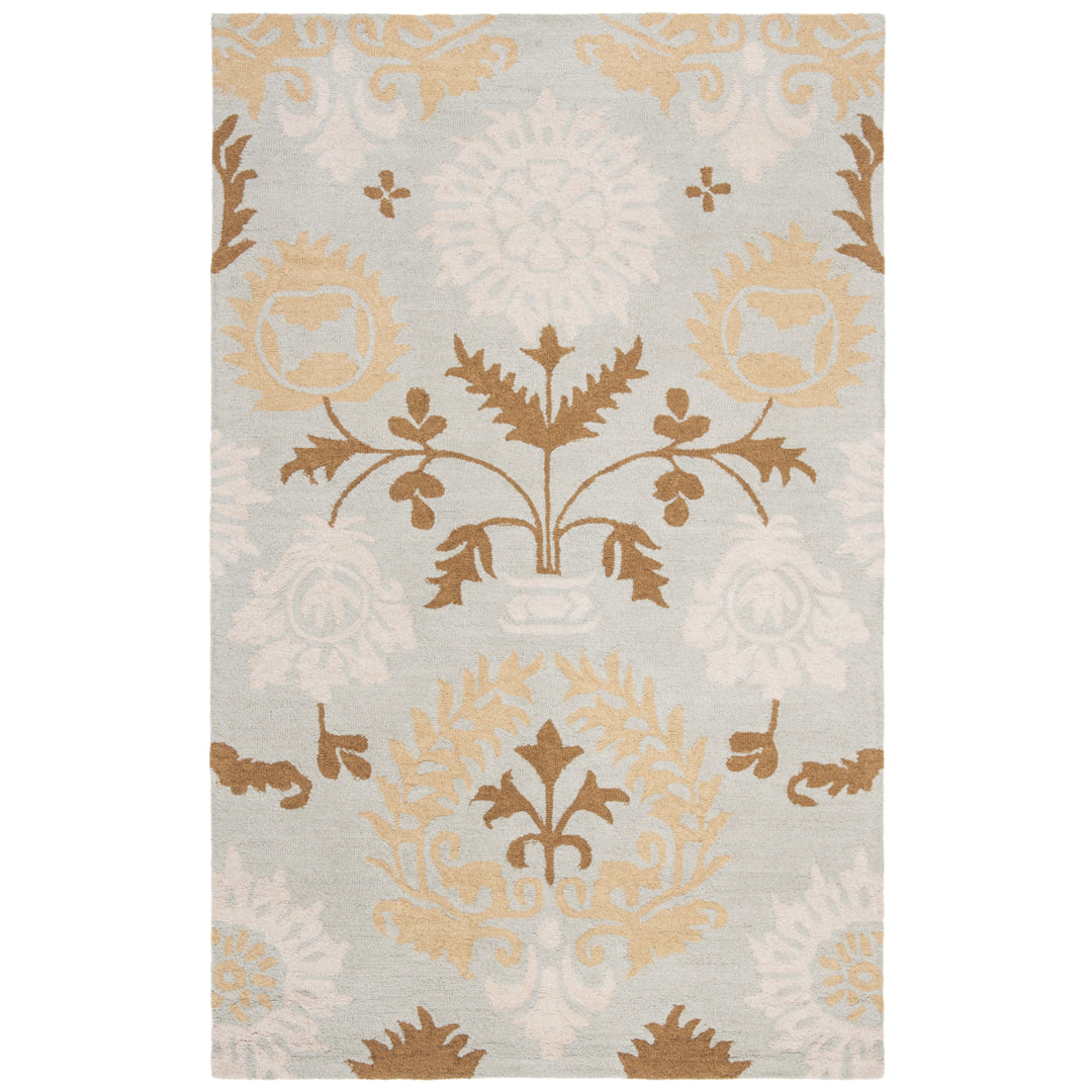 SAFAVIEH Blossom BLM787A Hand-hooked Blue / Multi Rug Image 11