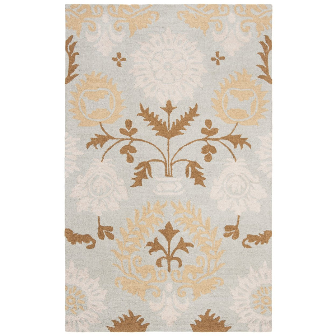 SAFAVIEH Blossom BLM787A Hand-hooked Blue / Multi Rug Image 1