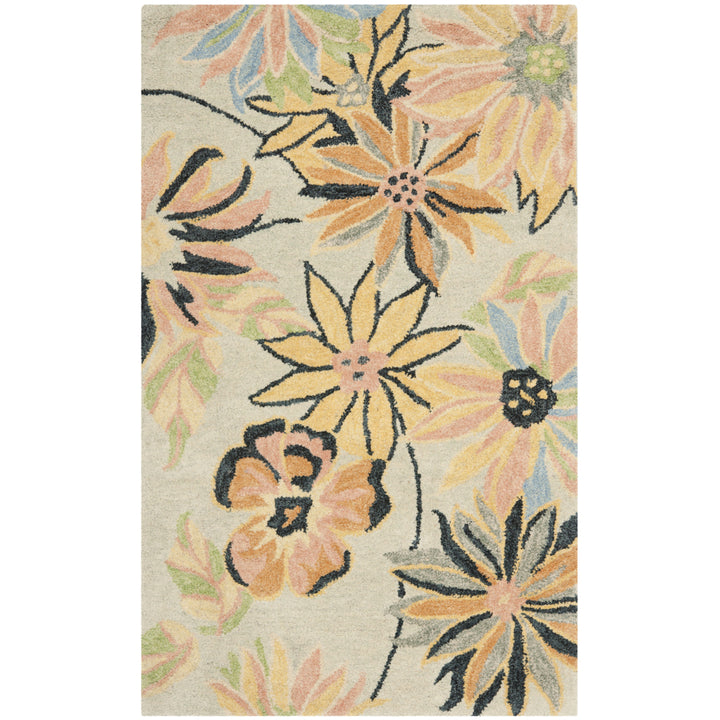 SAFAVIEH Blossom BLM789A Light Blue / Multi Rug Image 9