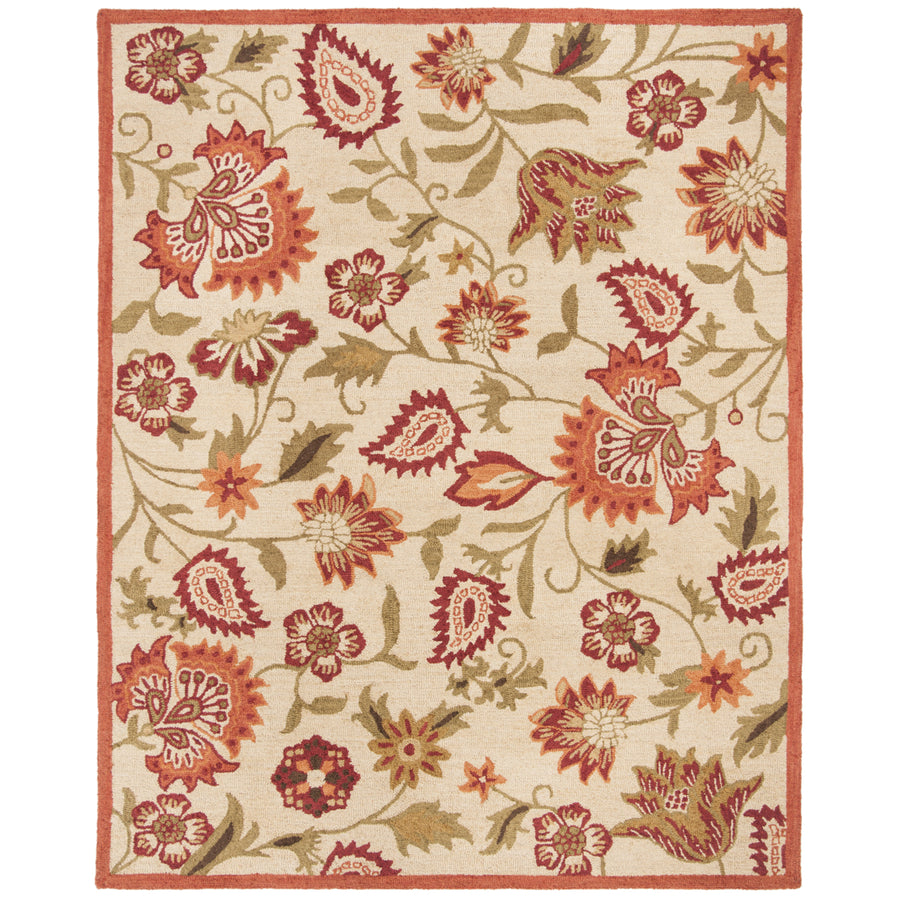 SAFAVIEH Blossom BLM862A Hand-hooked Beige / Multi Rug Image 1