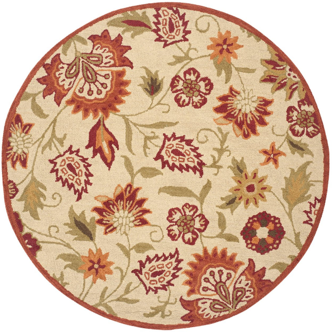 SAFAVIEH Blossom BLM862A Hand-hooked Beige / Multi Rug Image 4