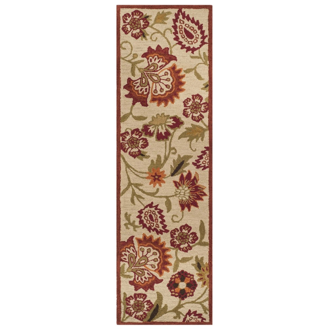 SAFAVIEH Blossom BLM862A Hand-hooked Beige / Multi Rug Image 5