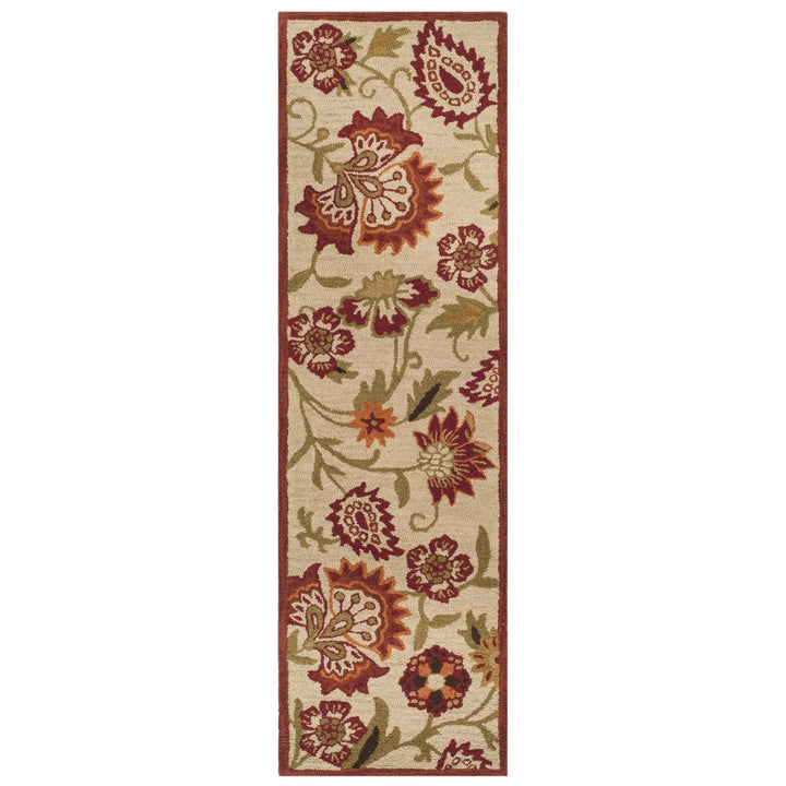 SAFAVIEH Blossom BLM862A Hand-hooked Beige / Multi Rug Image 1