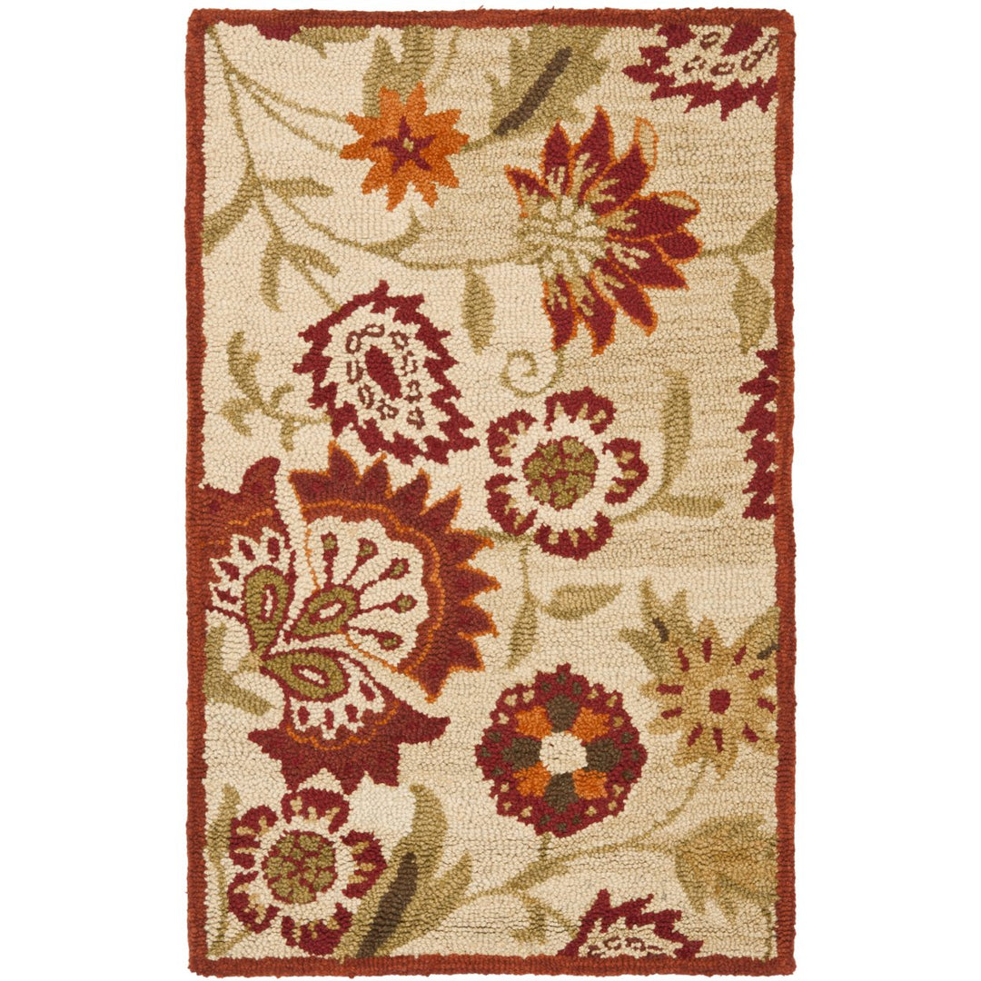 SAFAVIEH Blossom BLM862A Hand-hooked Beige / Multi Rug Image 8