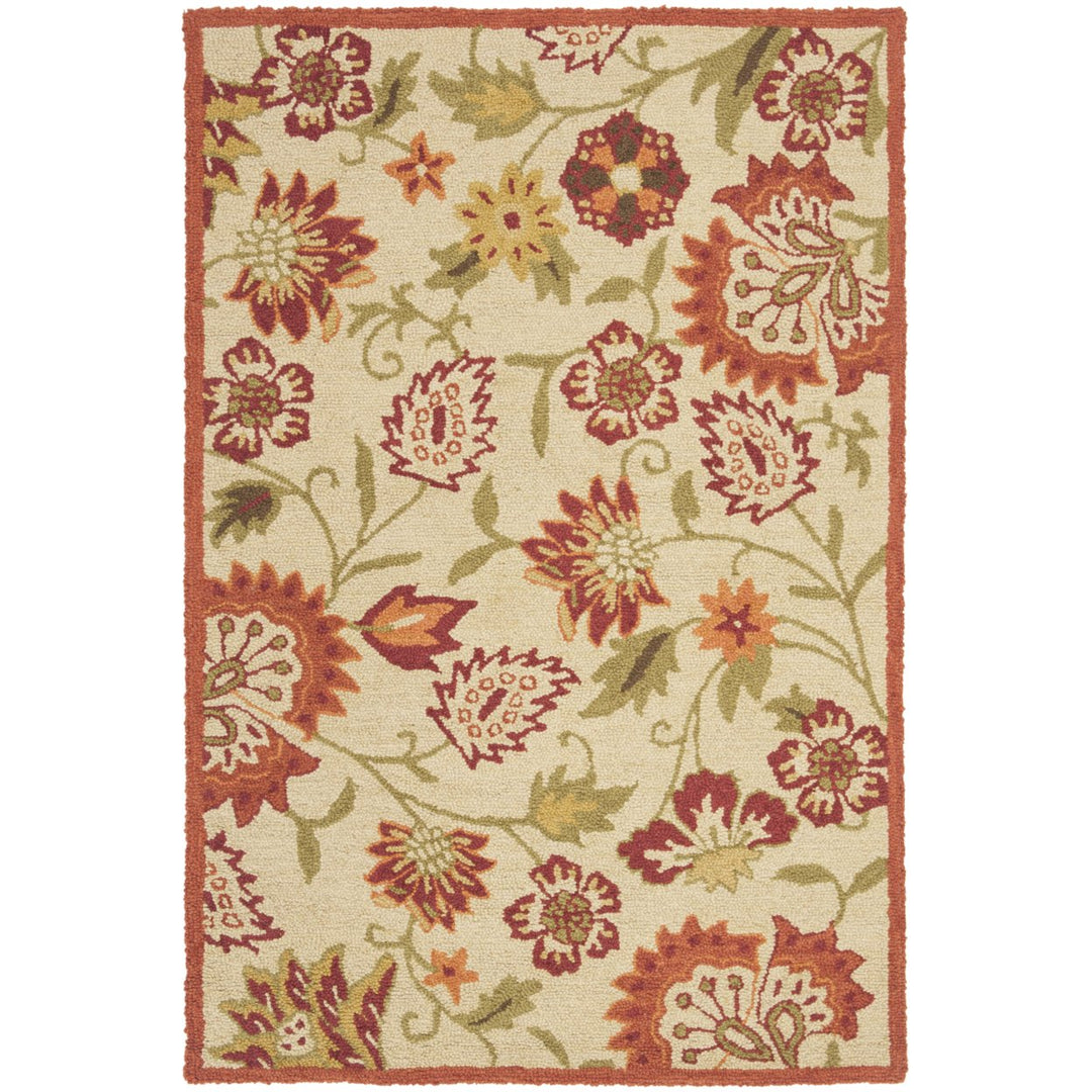 SAFAVIEH Blossom BLM862A Hand-hooked Beige / Multi Rug Image 9