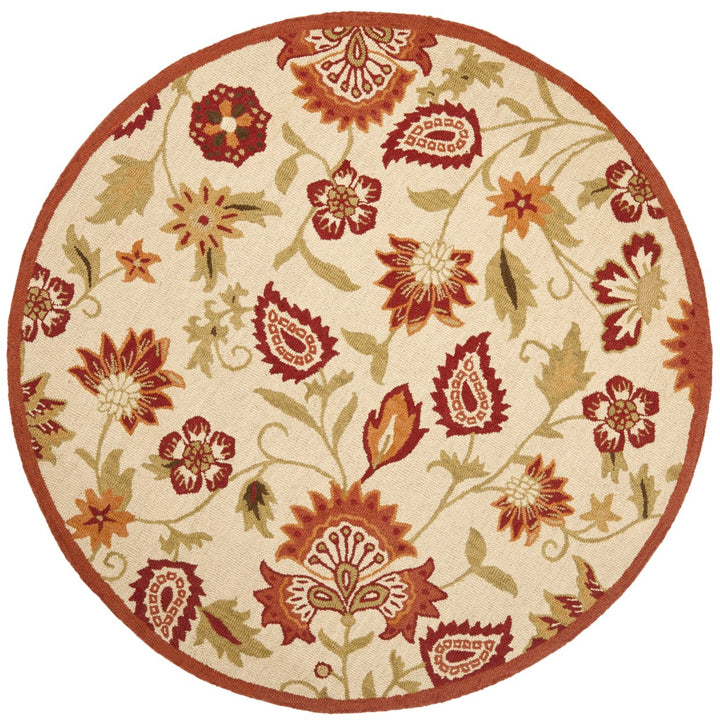 SAFAVIEH Blossom BLM862A Hand-hooked Beige / Multi Rug Image 11