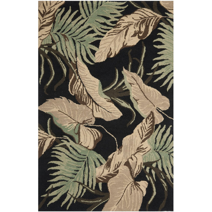 SAFAVIEH Blossom BLM864A Hand-hooked Black / Multi Rug Image 4