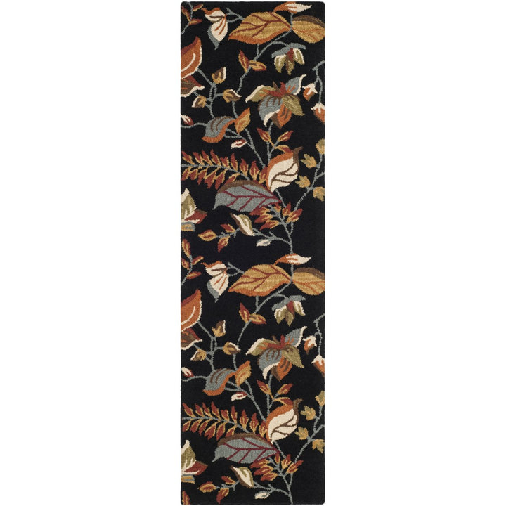 SAFAVIEH Blossom BLM913B Hand-hooked Black / Multi Rug Image 5