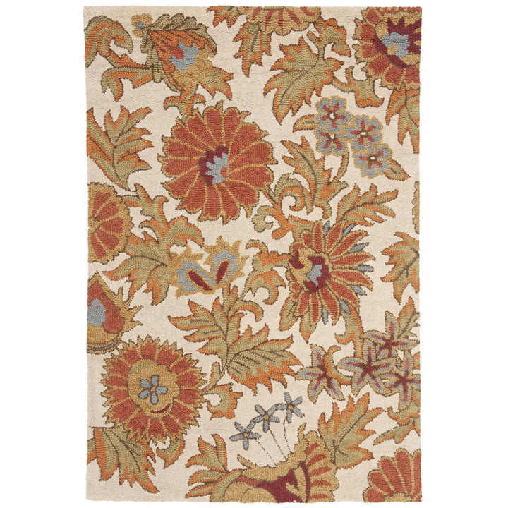 SAFAVIEH Blossom BLM912B Hand-hooked Ivory / Multi Rug Image 5