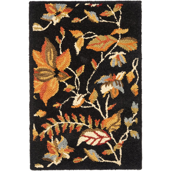 SAFAVIEH Blossom BLM913B Hand-hooked Black / Multi Rug Image 9