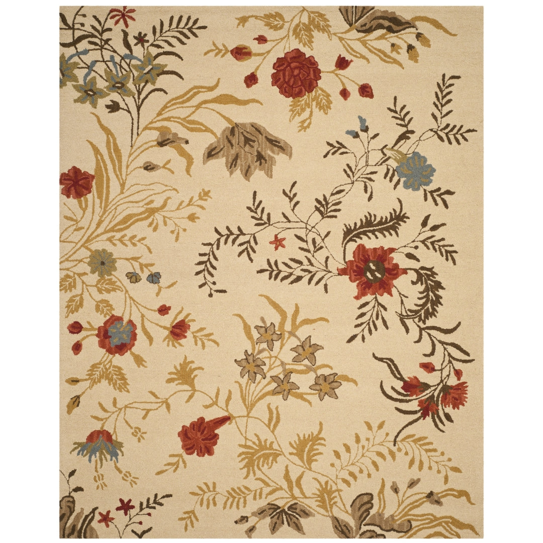 SAFAVIEH Blossom BLM915B Hand-hooked Beige / Multi Rug Image 1