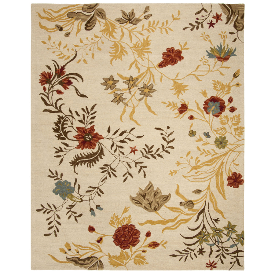 SAFAVIEH Blossom BLM916A Hand-hooked Beige / Multi Rug Image 1