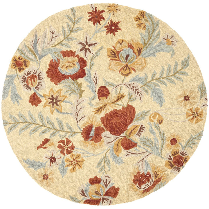 SAFAVIEH Blossom BLM915B Hand-hooked Beige / Multi Rug Image 4