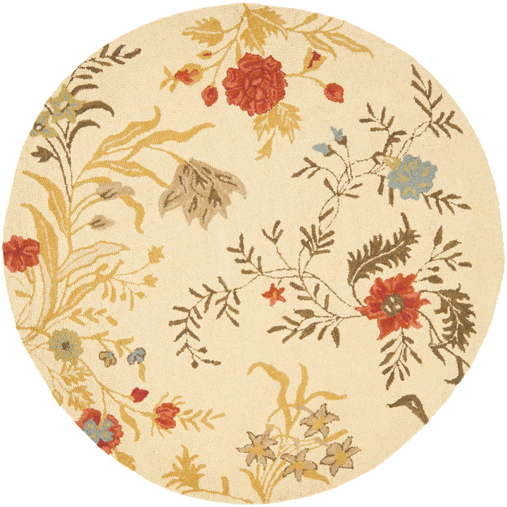 SAFAVIEH Blossom BLM916A Hand-hooked Beige / Multi Rug Image 4