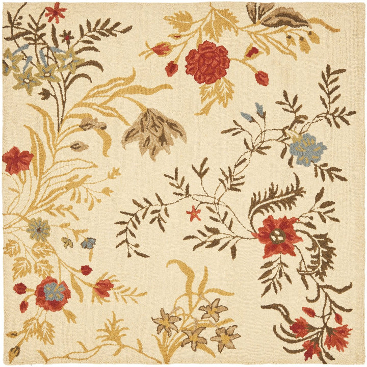 SAFAVIEH Blossom BLM916A Hand-hooked Beige / Multi Rug Image 1