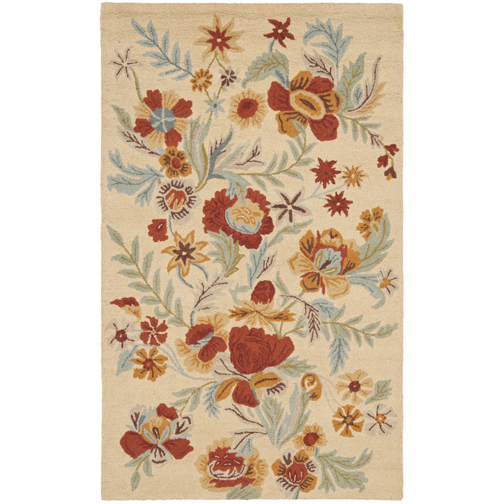 SAFAVIEH Blossom BLM915B Hand-hooked Beige / Multi Rug Image 10