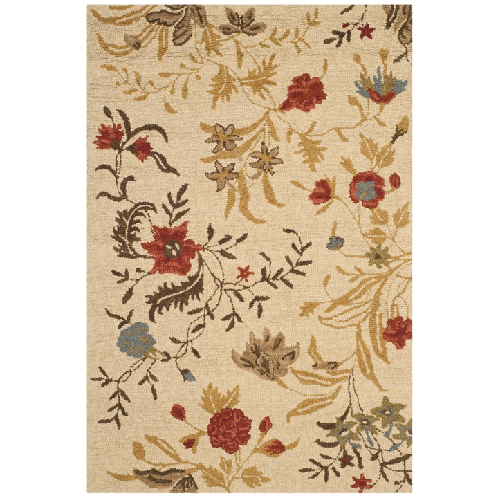 SAFAVIEH Blossom BLM916A Hand-hooked Beige / Multi Rug Image 9