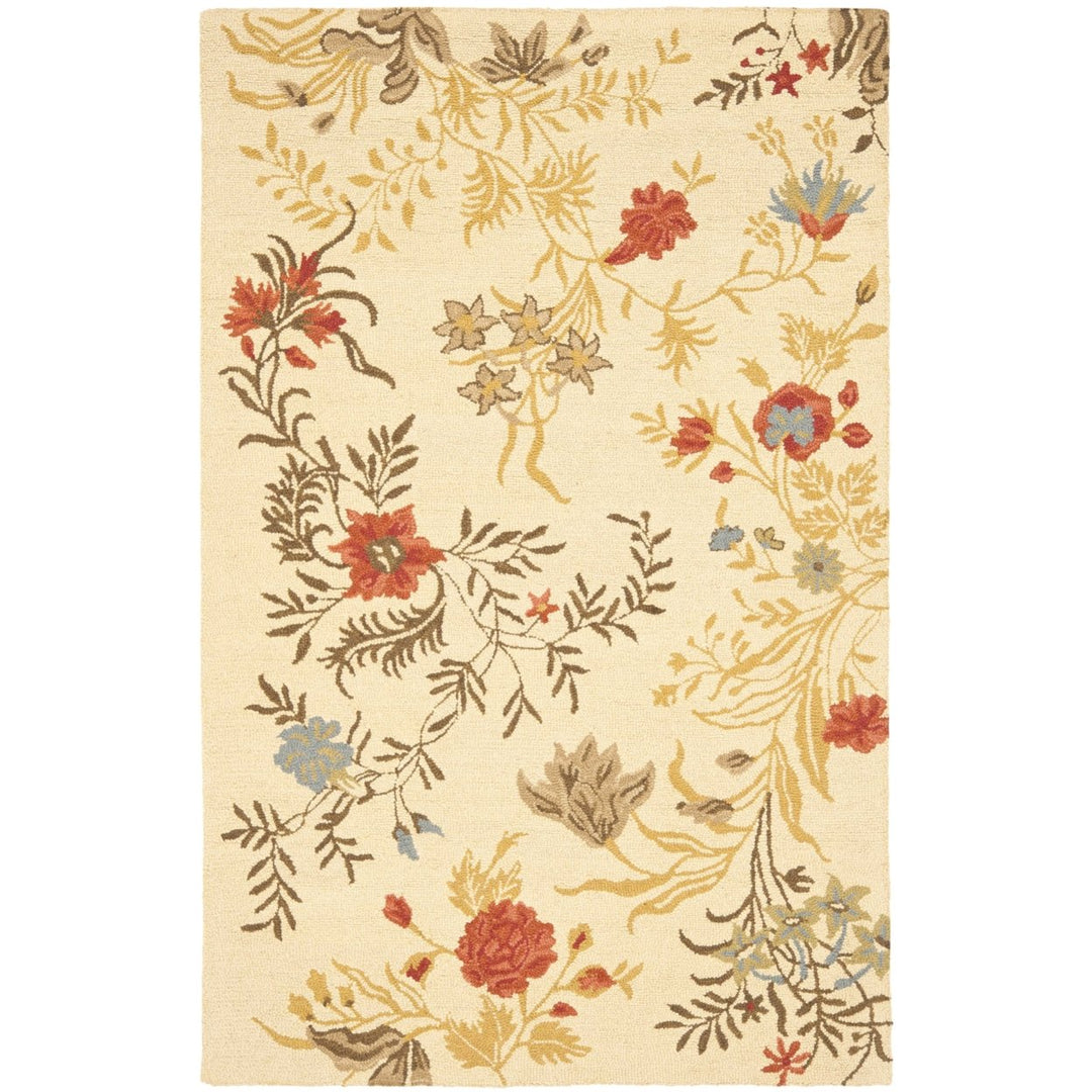 SAFAVIEH Blossom BLM916A Hand-hooked Beige / Multi Rug Image 10