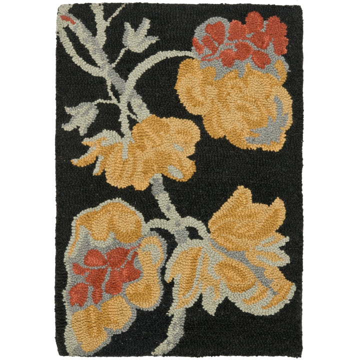 SAFAVIEH Blossom BLM918A Hand-hooked Black / Multi Rug Image 9