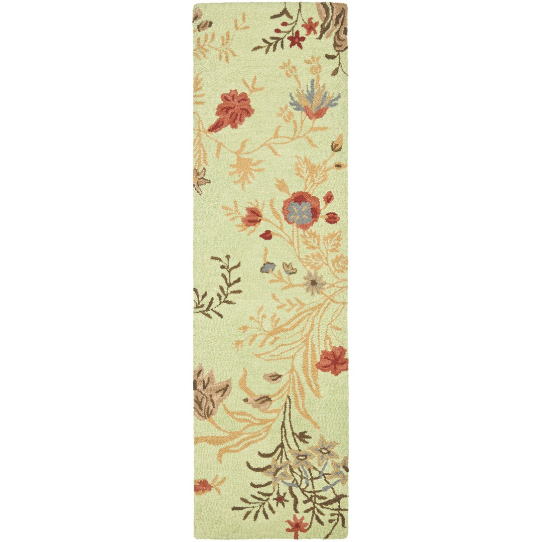 SAFAVIEH Blossom BLM919A Light Green / Multi Rug Image 5